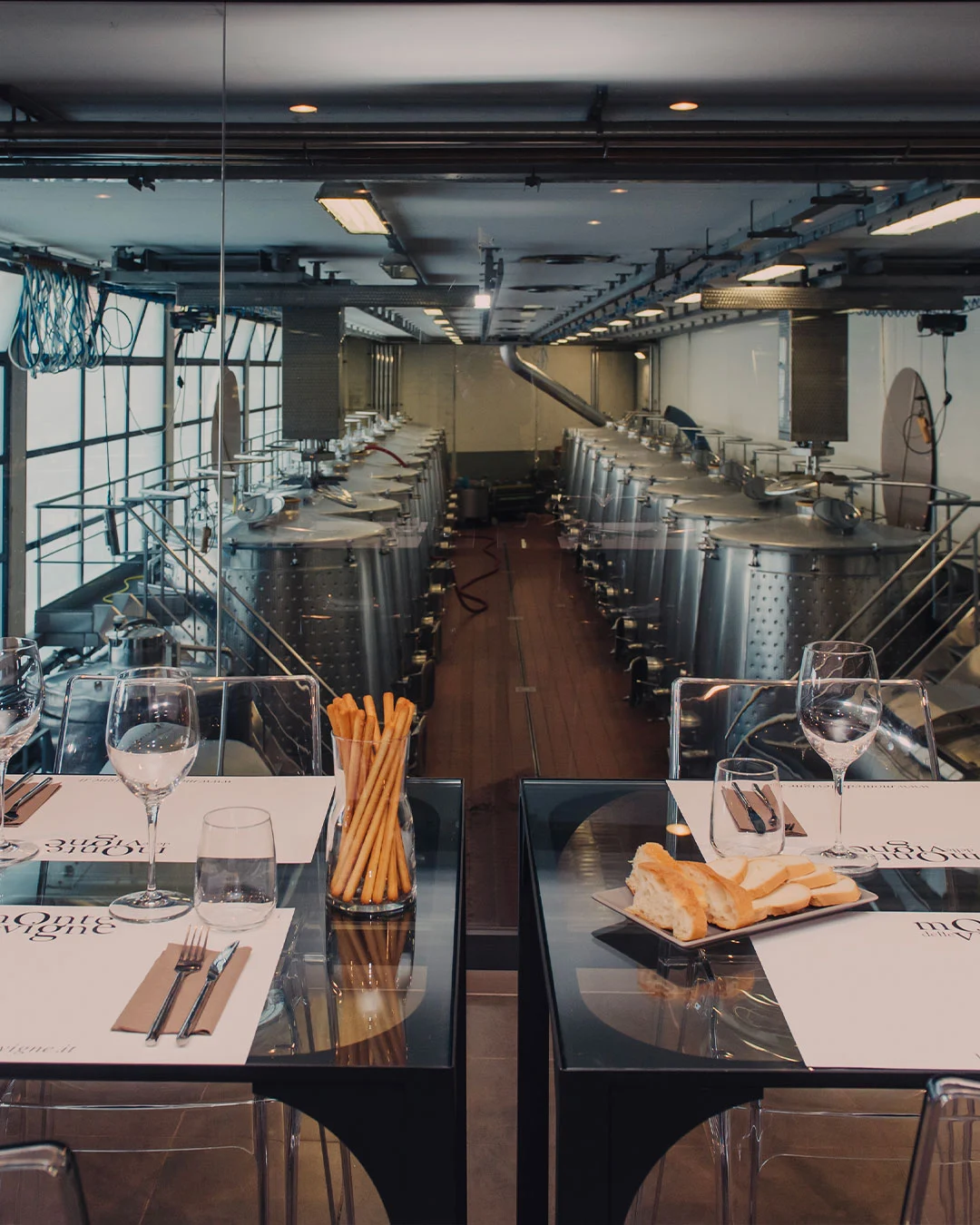degustazione con vista sulla cantina